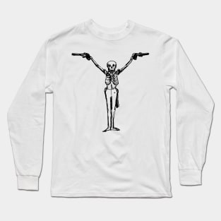 Skeleton Shooter guy Long Sleeve T-Shirt